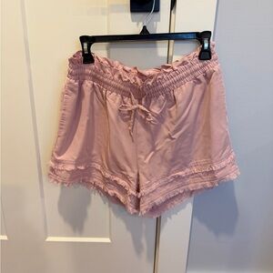 Pink Cotton Shorts